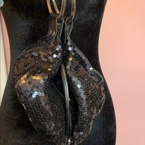 Black Sequin Banana Bag!